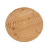Bohemian wavy pattern solid wood tray, simple bamboo wavy tableware plate for home use, afternoon tea dessert bread board Item Picture